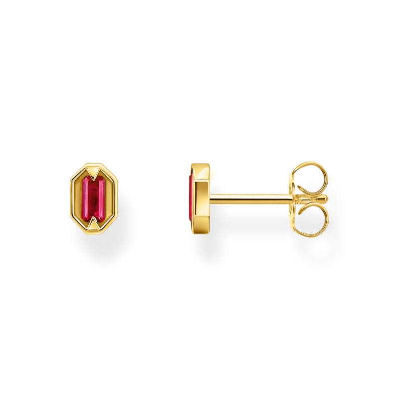 Thomas Sabo Ohrstecker Krokodilaugen mit roten Steinen vergoldet rot H2264-995-10 von Thomas Sabo