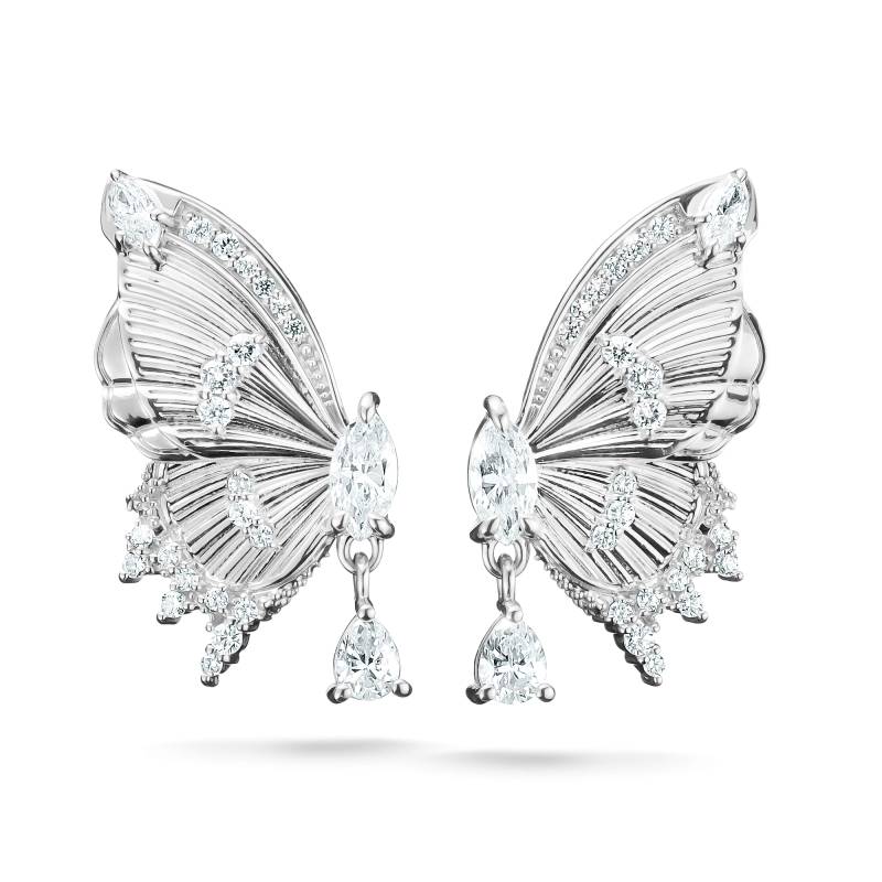 Thomas Sabo Ohrstecker Schmetterling Butterfly Paradise mit Steinen Silber weiß H2328-051-14 von Thomas Sabo