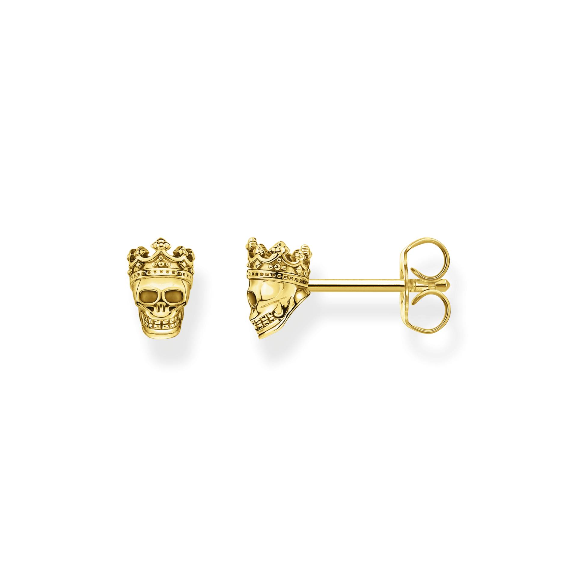 Thomas Sabo Ohrstecker Totenkopf König gold gelbgoldfarben H2163-413-39 von Thomas Sabo