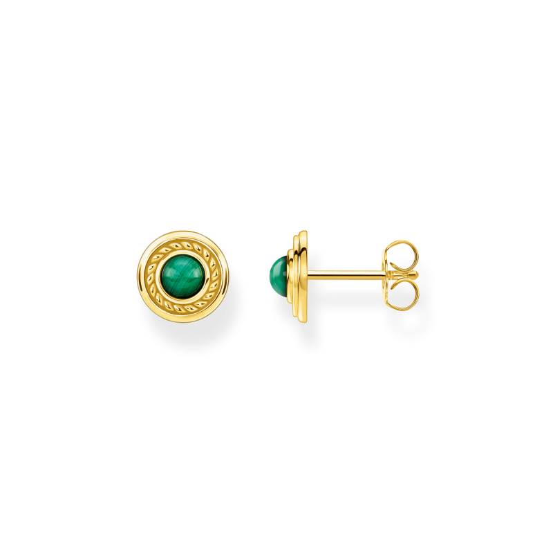 Thomas Sabo Ohrstecker grüner Stein gold mehrfarbig H2121-967-7 von Thomas Sabo