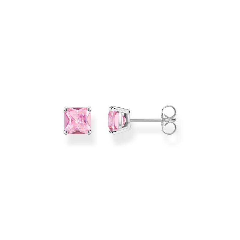 Thomas Sabo Ohrstecker mit pinkem Stein Silber pink H2174-051-9 von Thomas Sabo