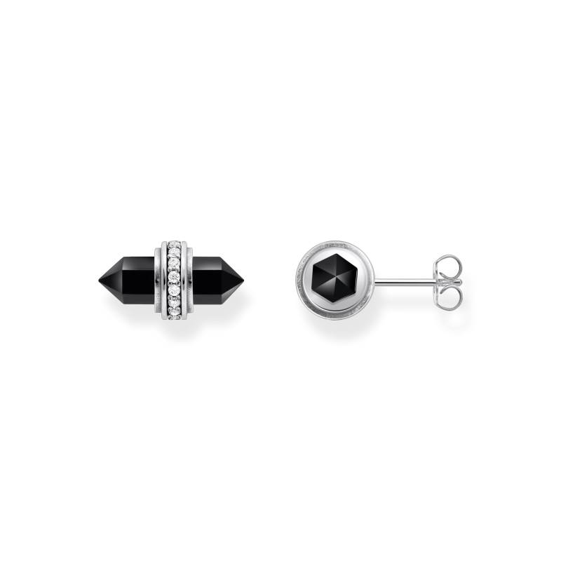 Thomas Sabo Ohrstecker mit schwarzem Onyx Kristall Silber schwarz H2281-641-11 von Thomas Sabo