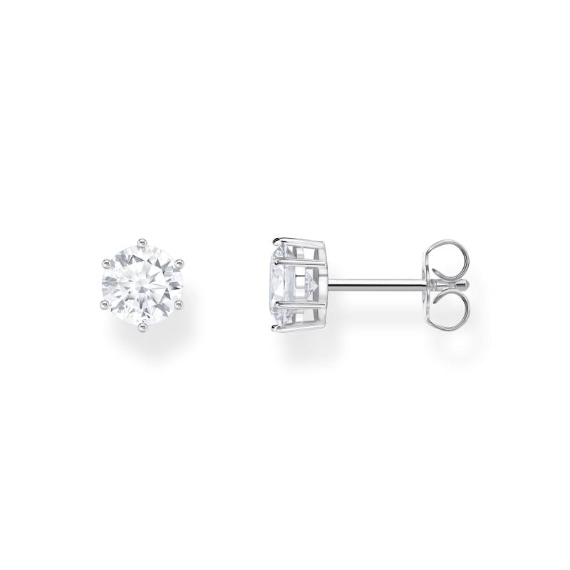 Thomas Sabo Ohrstecker mit weißem Stein im Brillantschliff Silber weiß H2301-051-14 von Thomas Sabo
