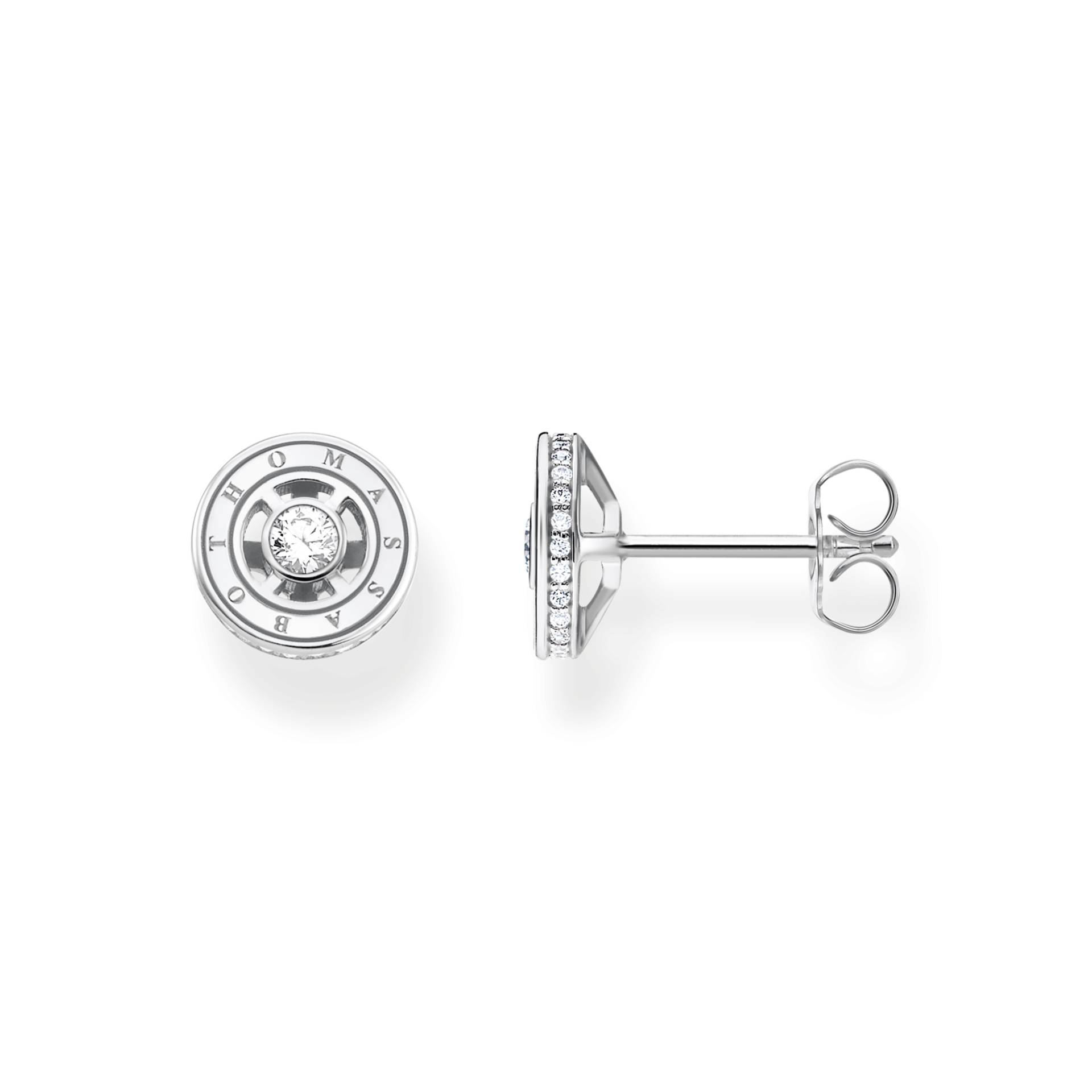 Thomas Sabo Ohrstecker mit weißen Steinen Silber weiß H2062-051-14 von Thomas Sabo