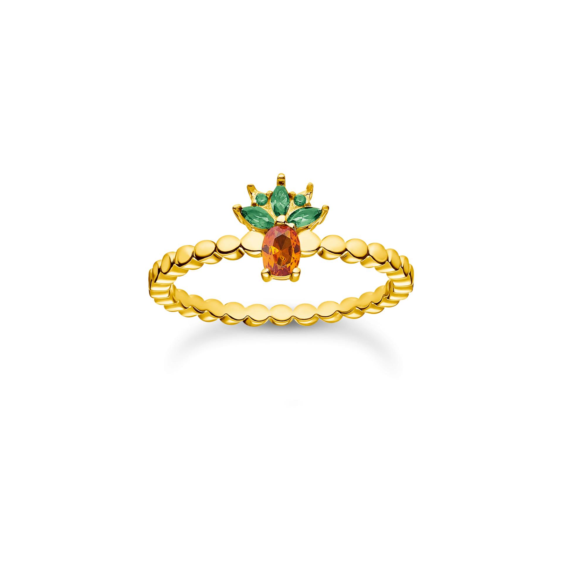 Thomas Sabo Ring Ananas gold mehrfarbig TR2352-472-7-50 von Thomas Sabo