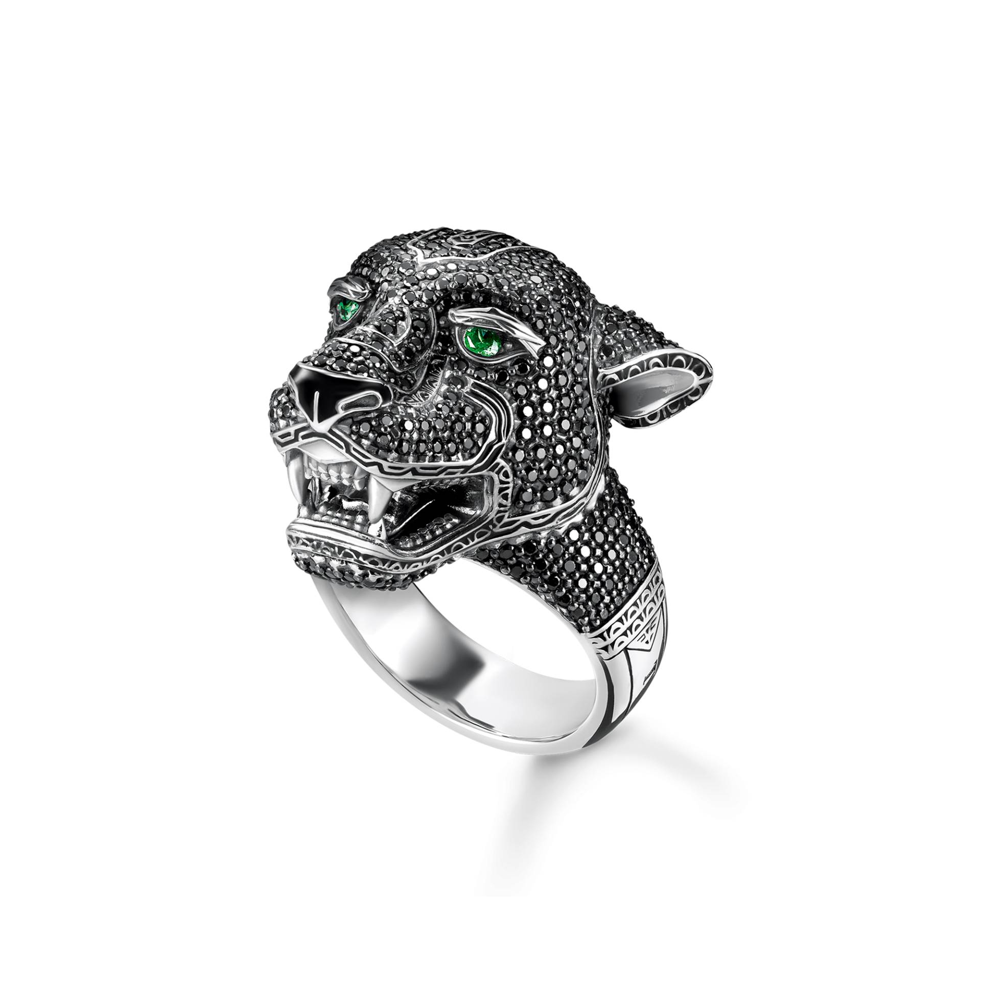 Thomas Sabo Ring Black Cat schwarz TR2202-845-11-50 von Thomas Sabo