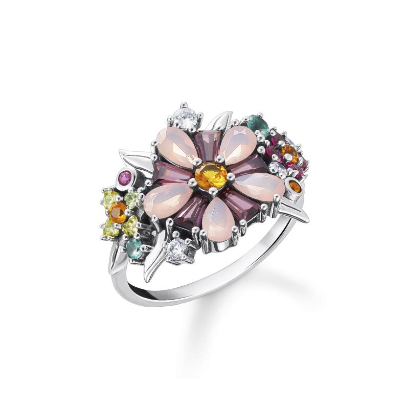 Thomas Sabo Ring Blumen farbige Steine silber mehrfarbig TR2335-342-7-48 von Thomas Sabo