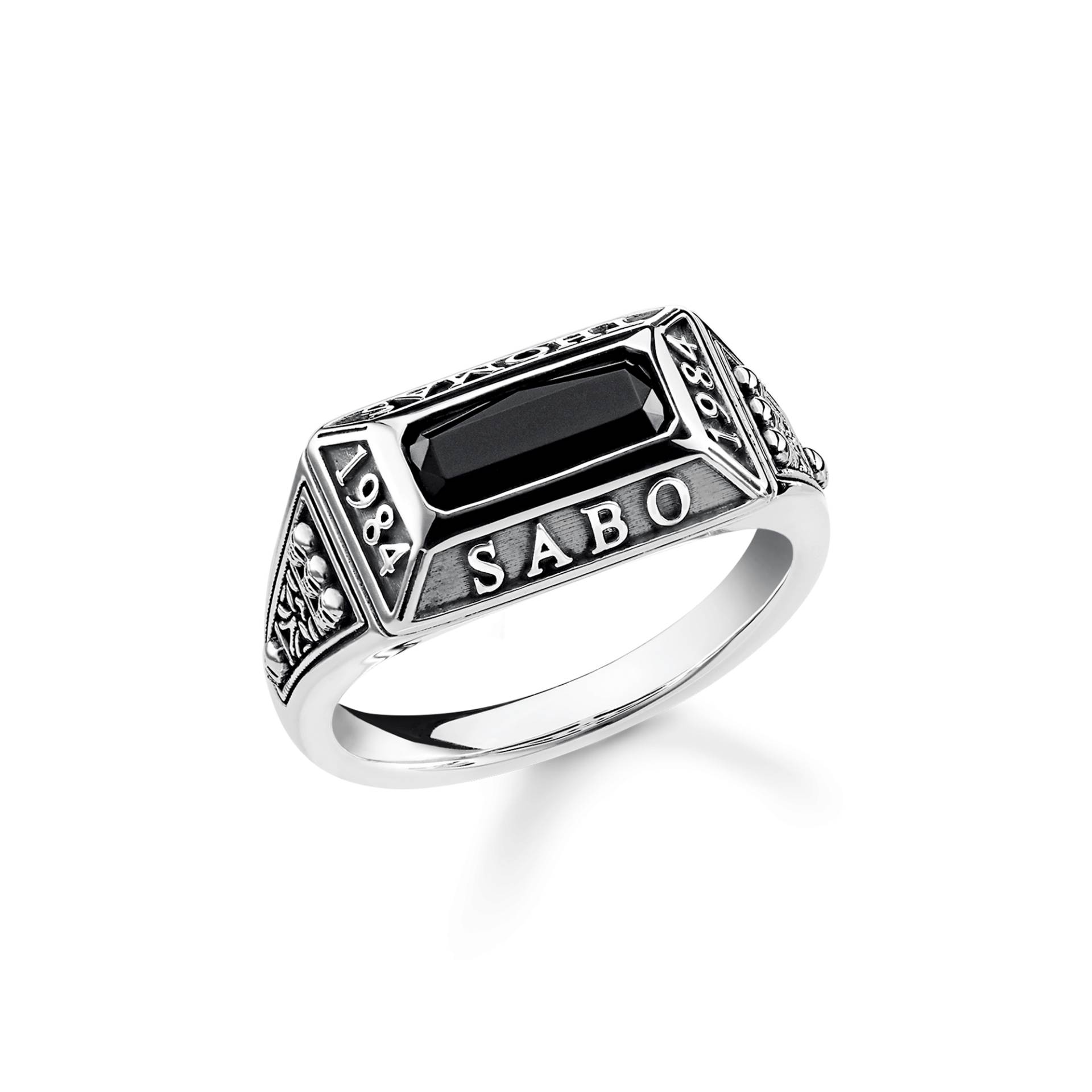 Thomas Sabo Ring College Ring schwarz TR2243-698-11-56 von Thomas Sabo