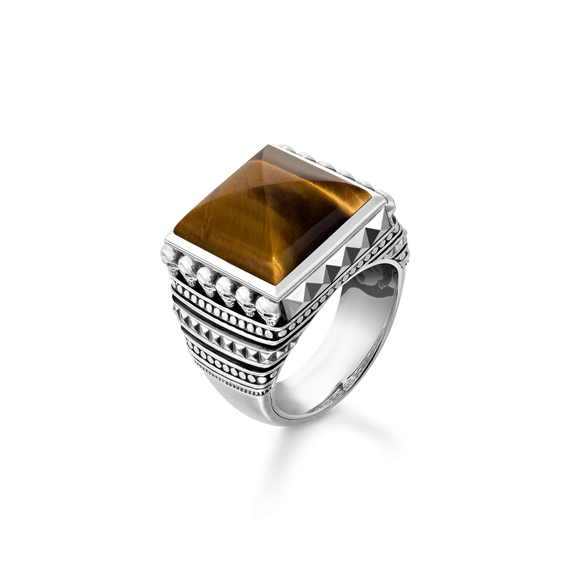 Thomas Sabo Ring Ethno Totenköpfe braun braun TR2158-826-2-50 von Thomas Sabo