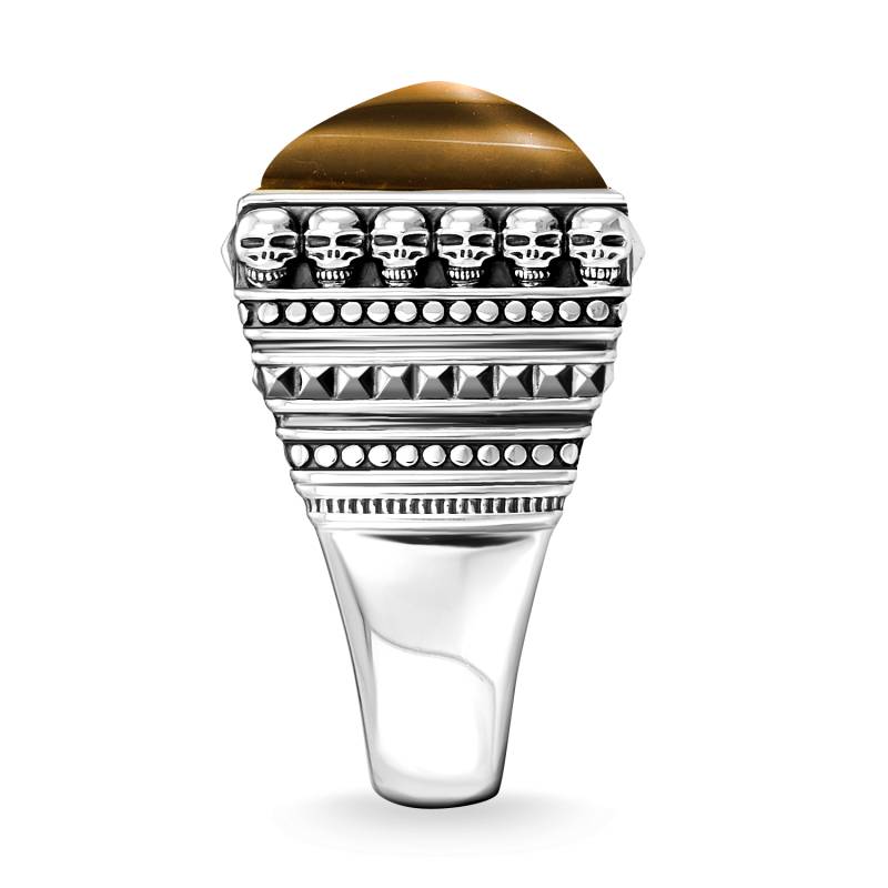 Thomas Sabo Ring Ethno Totenköpfe braun braun TR2158-826-2-54 von Thomas Sabo