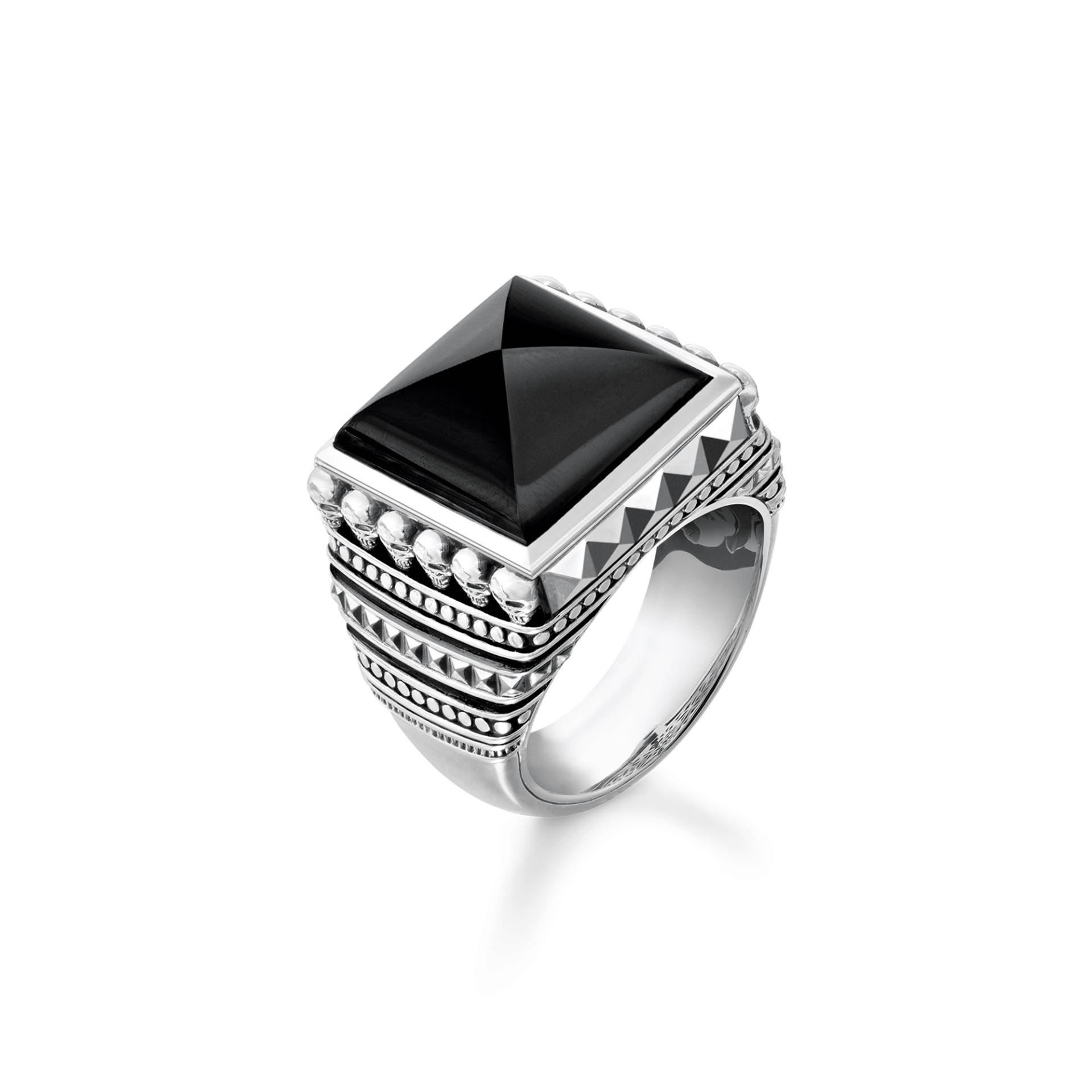 Thomas Sabo Ring Ethno Totenköpfe schwarz schwarz TR2158-698-11-48 von Thomas Sabo