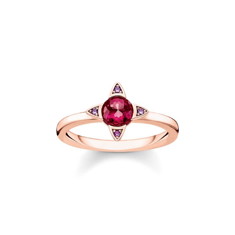 Thomas Sabo Ring farbige Steine roségold rot TR2263-540-10-50 von Thomas Sabo