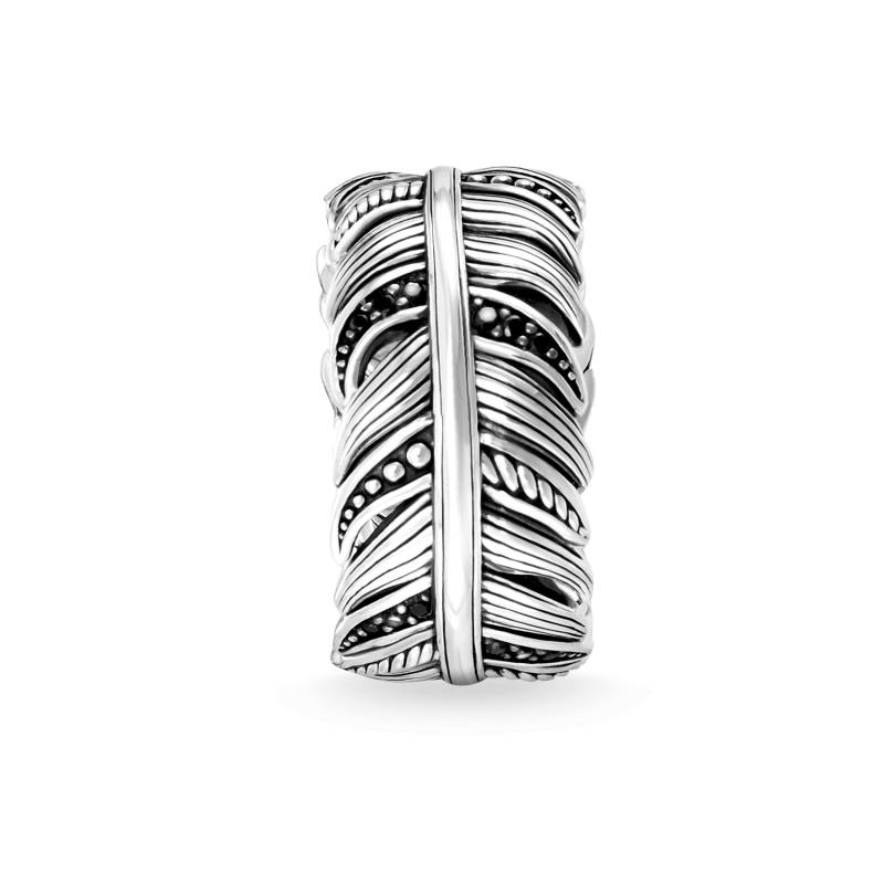 Thomas Sabo Ring Feder Pavé schwarz TR2159-643-11-66 von Thomas Sabo