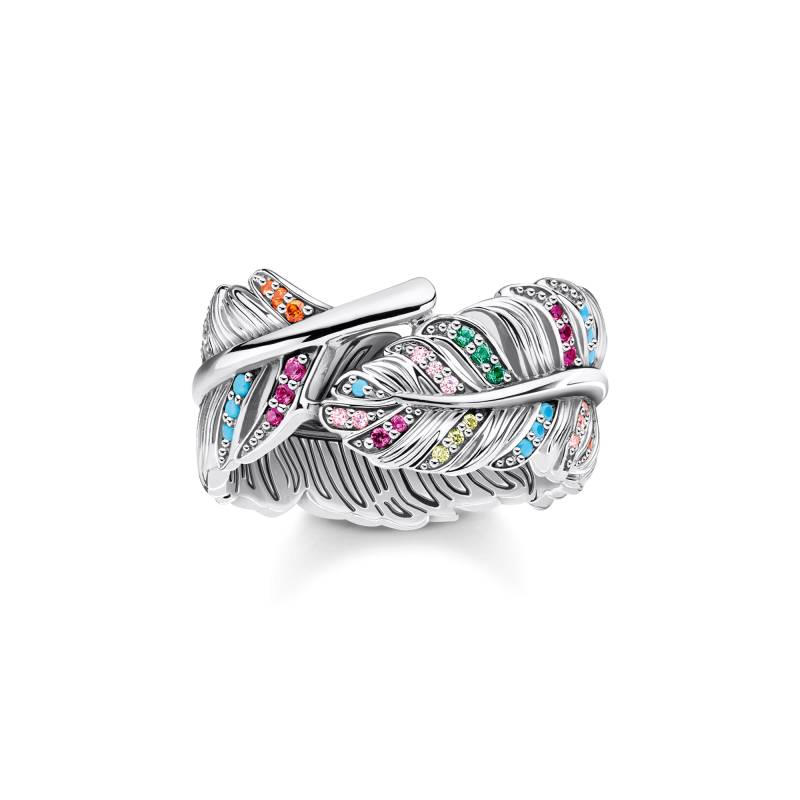 Thomas Sabo Ring Feder silber mehrfarbig TR2284-342-7-54 von Thomas Sabo