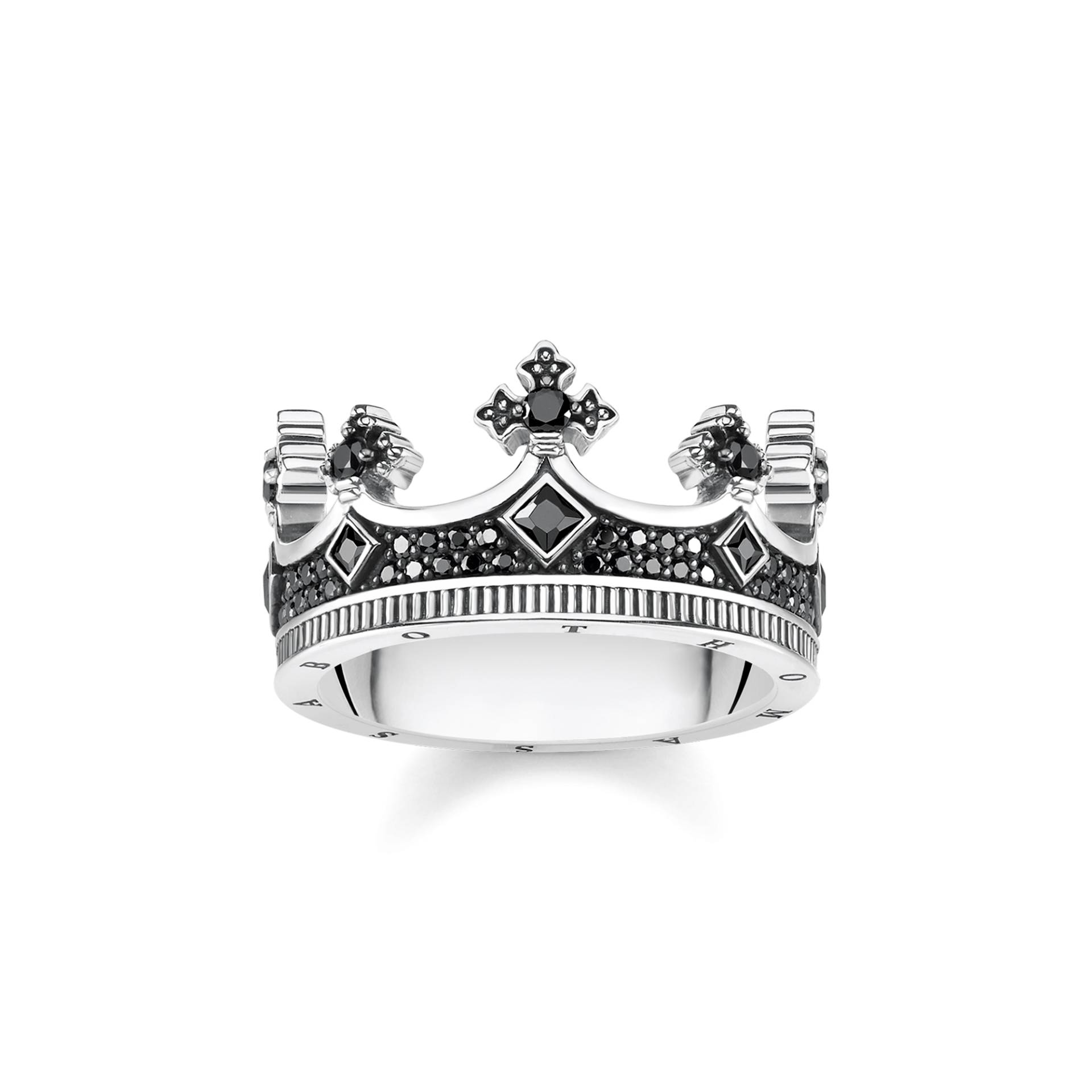 Thomas Sabo Ring Krone schwarz TR2208-643-11-52 von Thomas Sabo