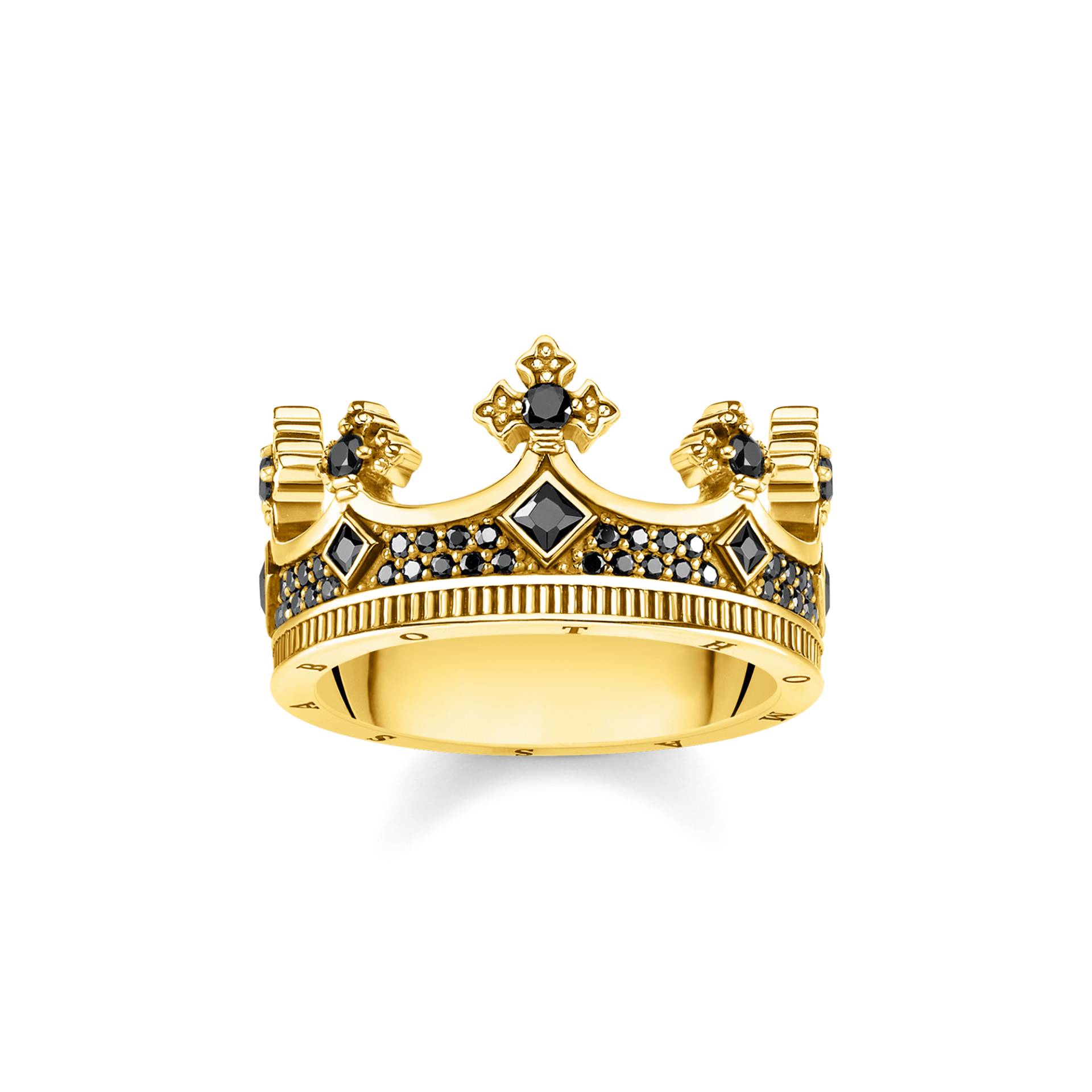 Thomas Sabo Ring Krone gold schwarz TR2208-414-11-54 Thomas Sabo Ring Krone gold schwarz TR2208-414-11-54 von Thomas Sabo