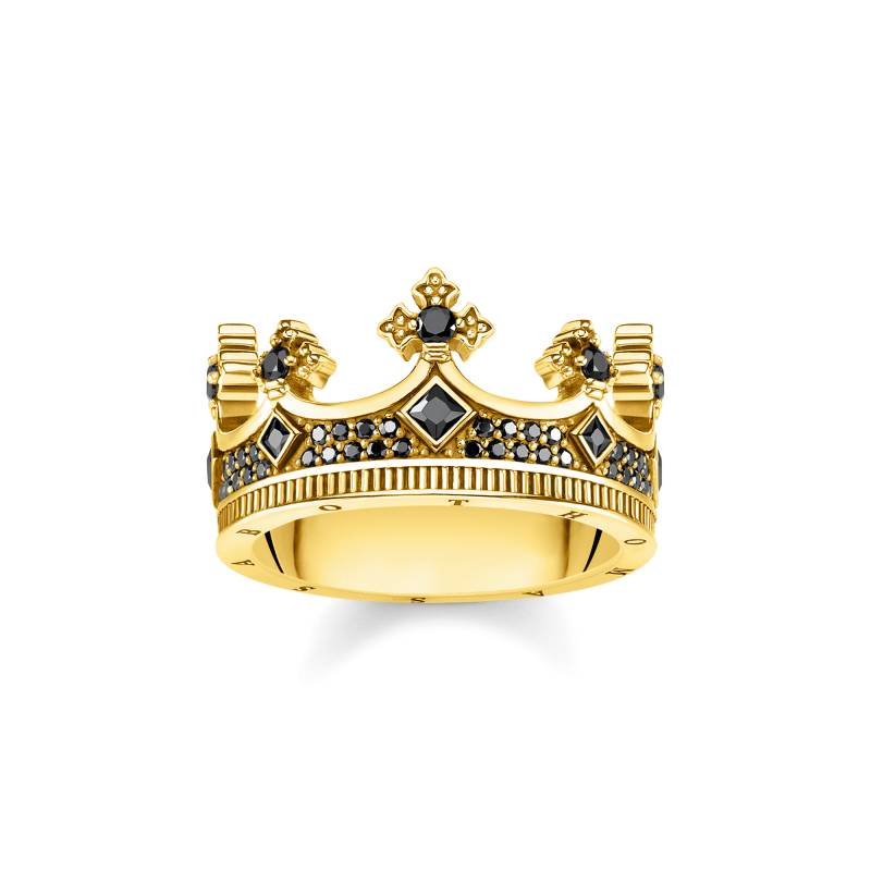 Thomas Sabo Ring Krone gold schwarz TR2208-414-11-54 von Thomas Sabo