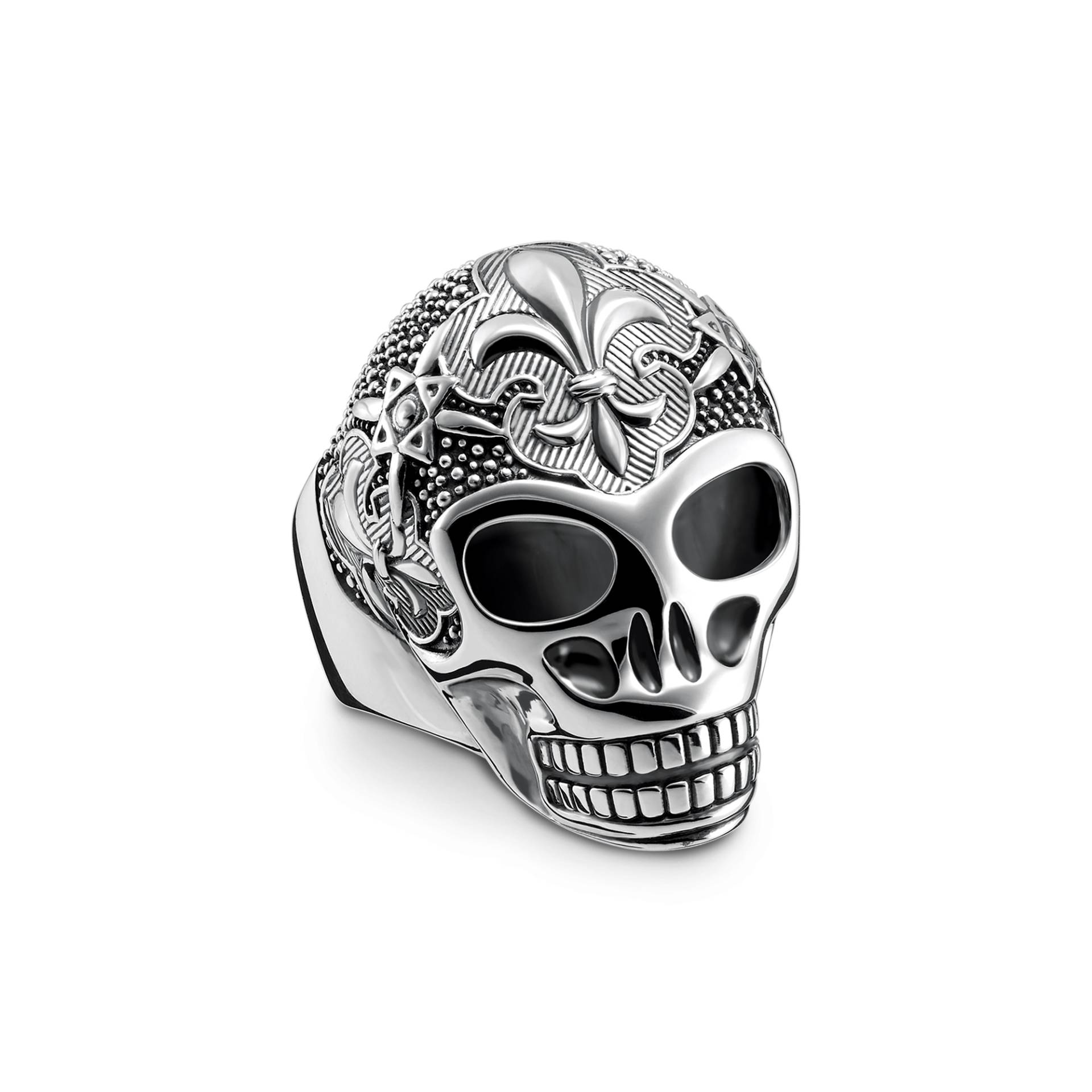 Thomas Sabo Ring Lilien Totenkopf silberfarben TR2155-637-21-56 von Thomas Sabo