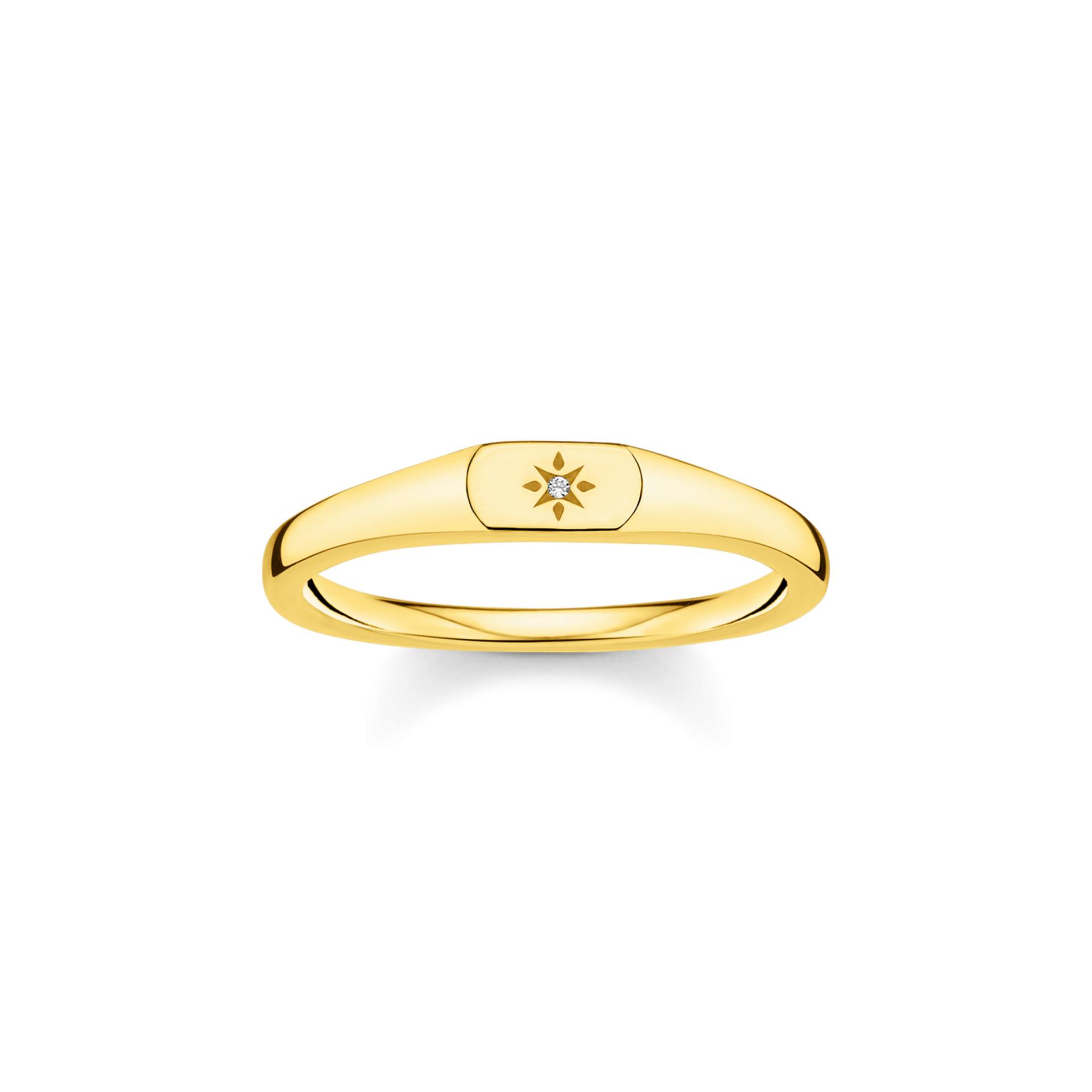 Thomas Sabo Ring Stern gold weiß TR2314-414-14-58 von Thomas Sabo