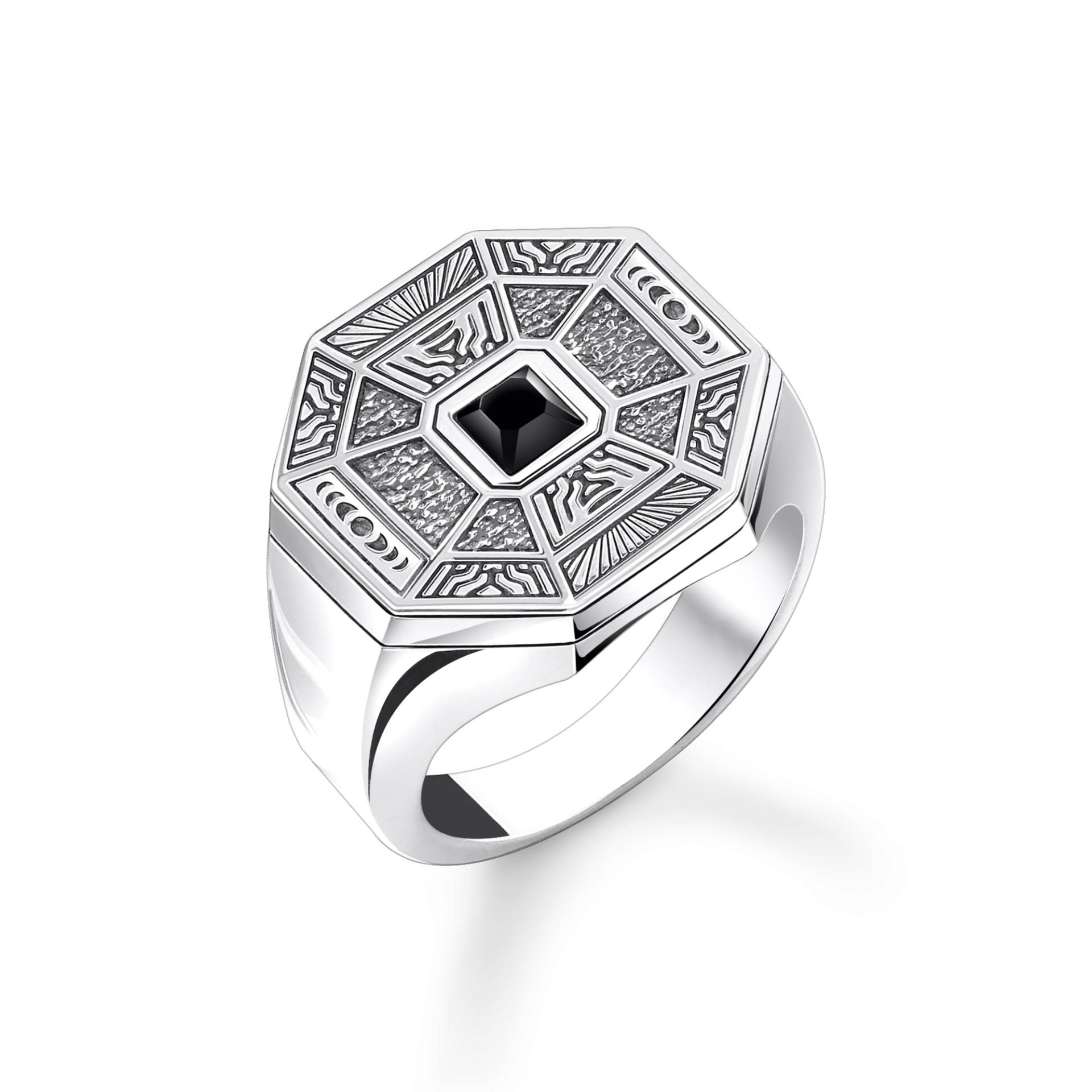 Thomas Sabo Ring Talisman mit schwarzem Onyx Silber schwarz TR2431-507-11-66 von Thomas Sabo