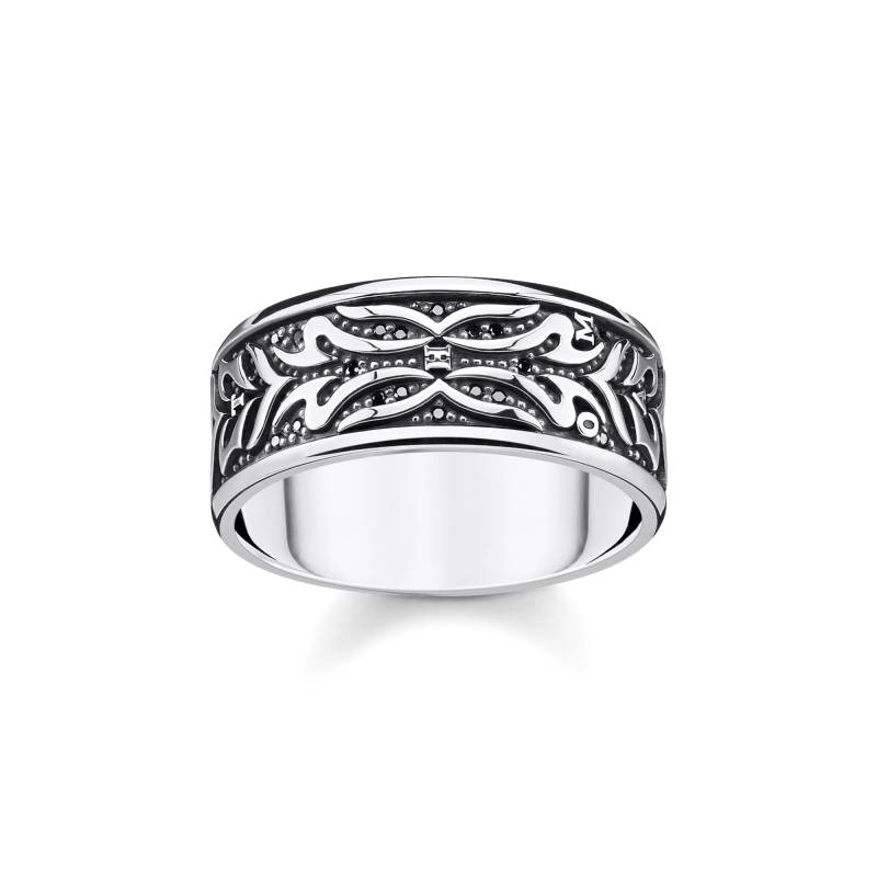 Thomas Sabo Ring Tiger Muster schwarz schwarz TR2291-643-11-66 von Thomas Sabo