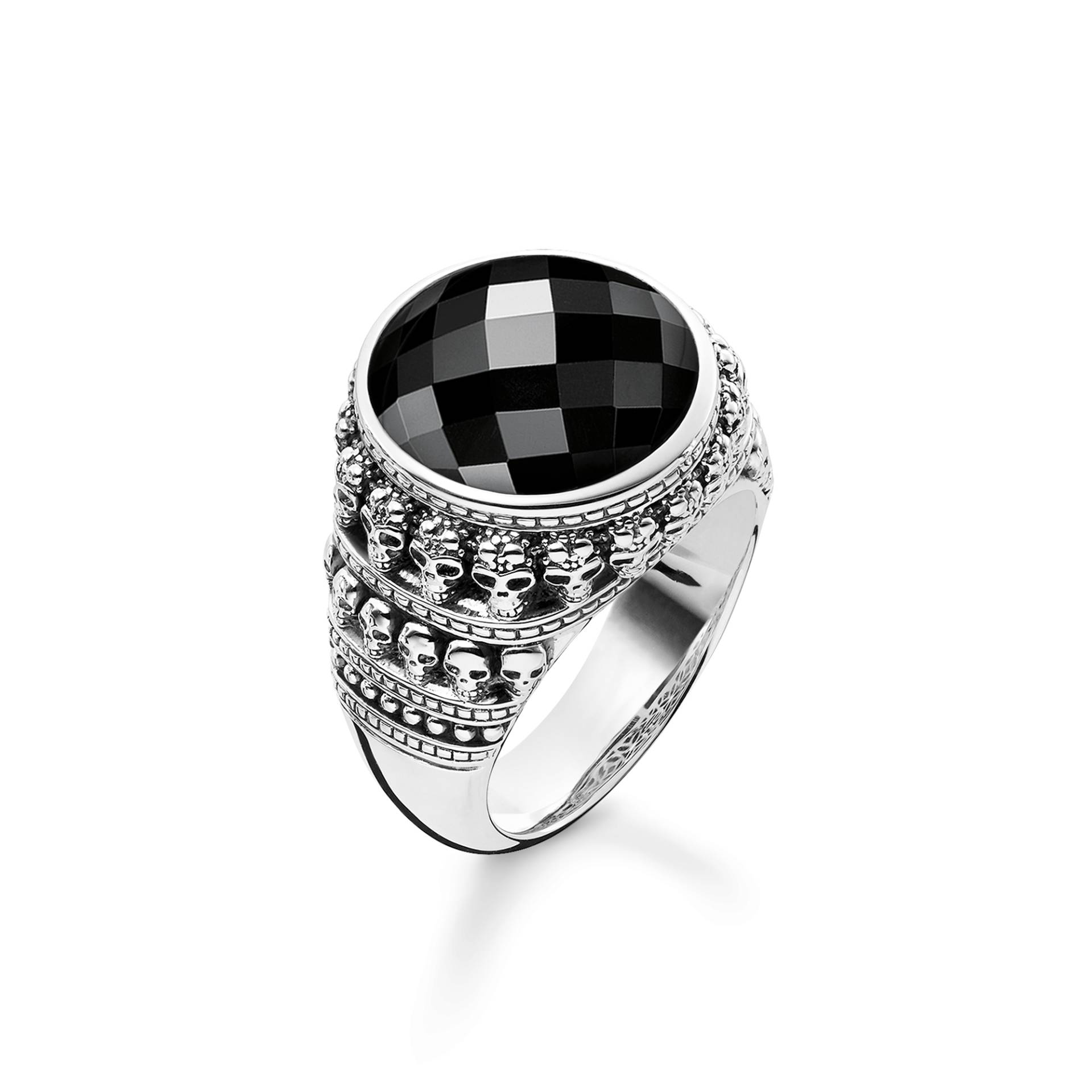 Thomas Sabo Ring Totenkopf schwarz TR2005-024-11-48 von Thomas Sabo