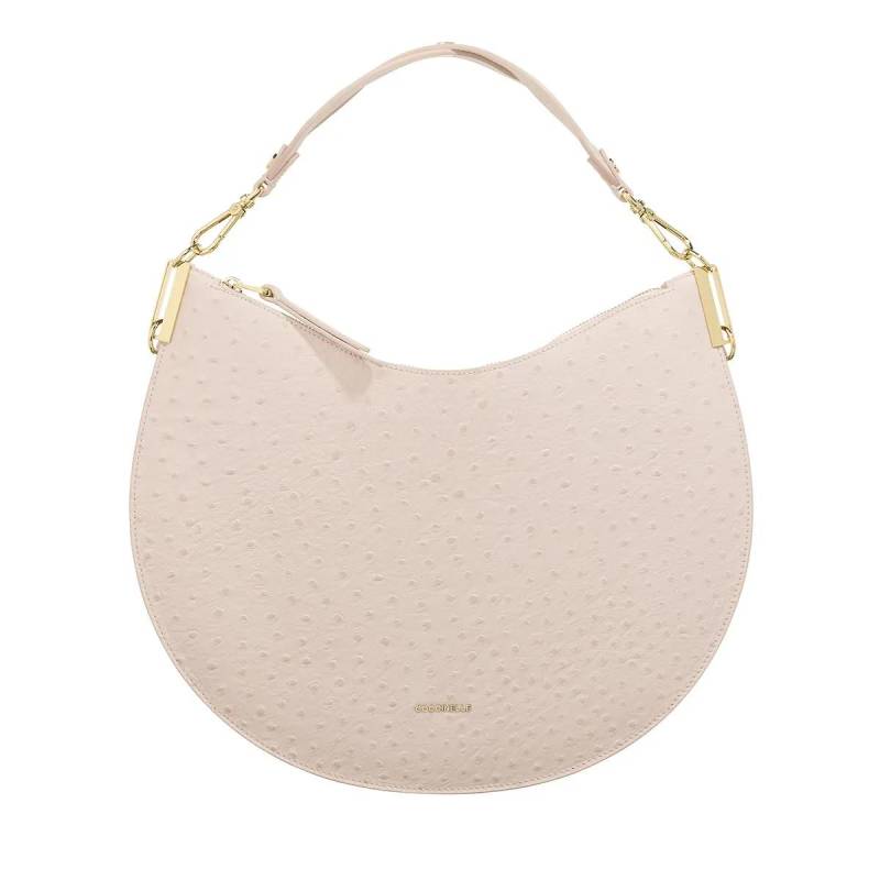 Coccinelle Schultertasche - Coccinellesunup Ostrich - Gr. unisize - in Weiß - für Damen von Coccinelle