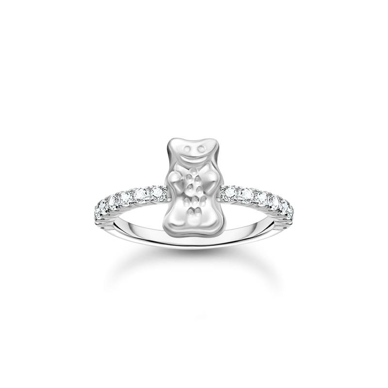 Thomas Sabo Ring mit HARIBO Goldbär und Steinen Silber weiß TR2504-051-14-58 von Thomas Sabo