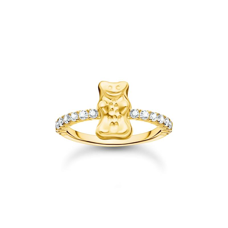 Thomas Sabo Ring mit HARIBO Goldbär und Steinen vergoldet weiß TR2504-414-14-52 von Thomas Sabo