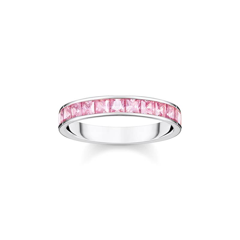 Thomas Sabo Ring mit pinken Steinen Pavé Silber pink TR2358-051-9-48 von Thomas Sabo