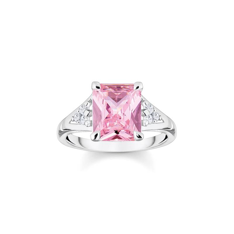 Thomas Sabo Ring mit pinken und weißen Steinen Silber pink TR2362-051-9-60 von Thomas Sabo