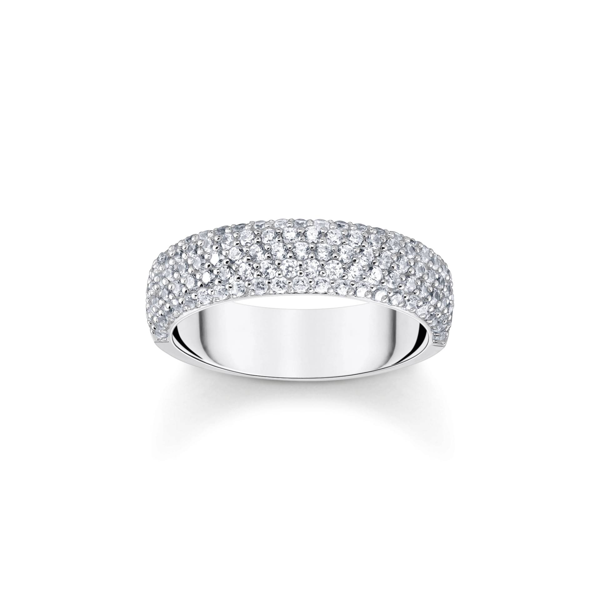 Thomas Sabo Ring mit weißem Zirkonia-Pavé Silber weiß TR2460-051-14-60 von Thomas Sabo
