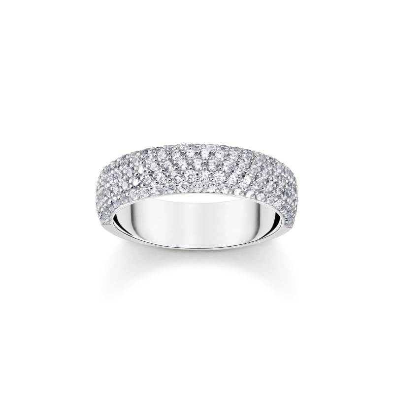 Thomas Sabo Ring mit weißem Zirkonia-Pavé Silber weiß TR2460-051-14-60 von Thomas Sabo