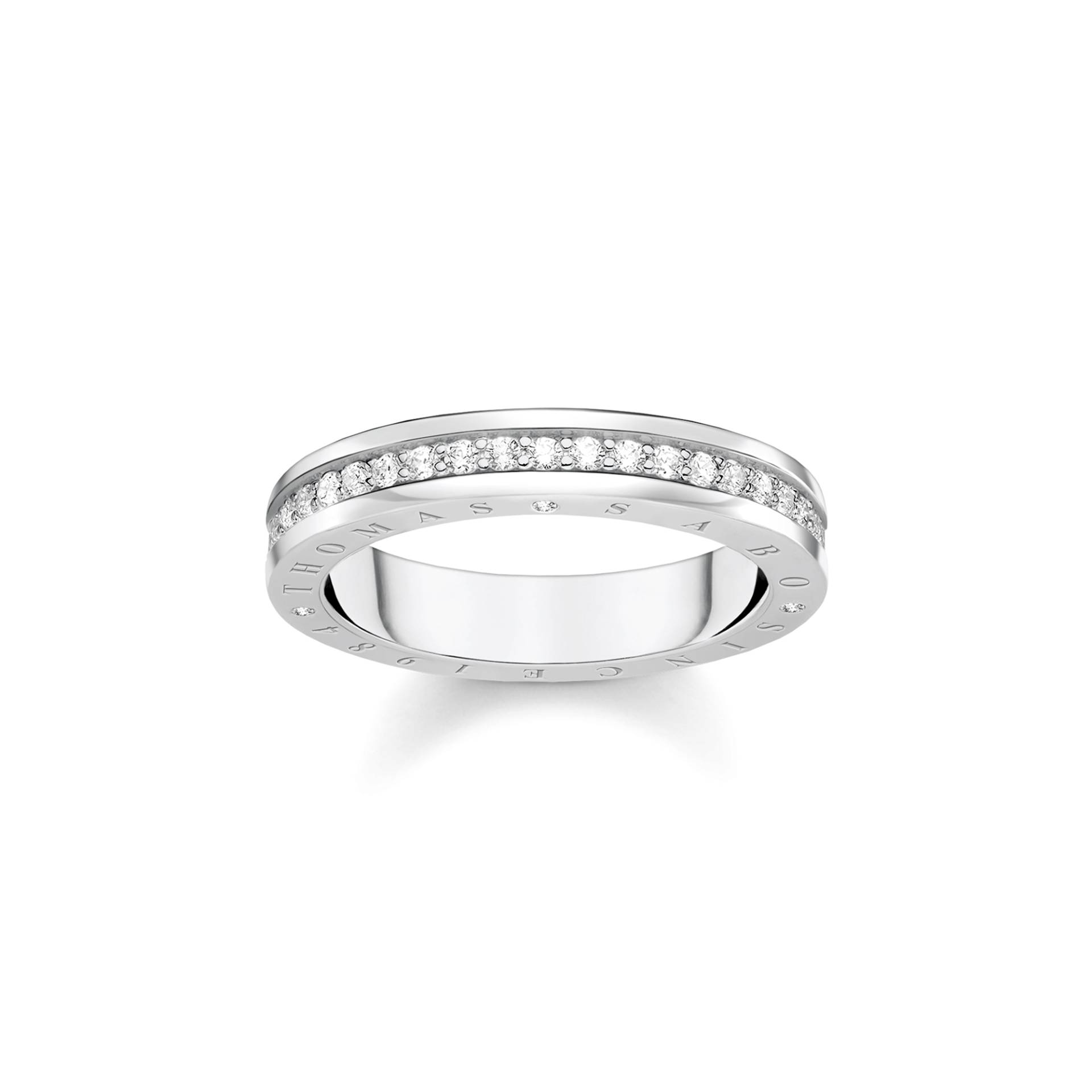 Thomas Sabo Ring mit weißen Steinen Pavé Silber weiß TR2254-051-14-48 von Thomas Sabo