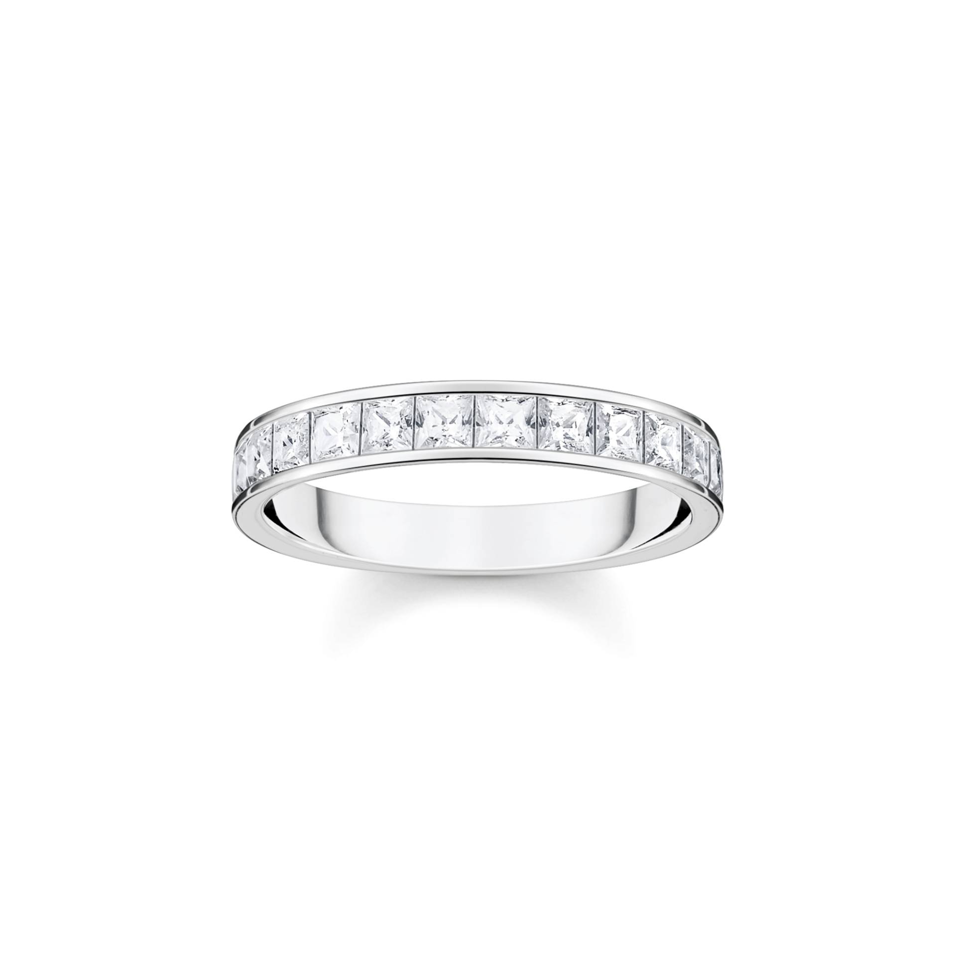 Thomas Sabo Ring mit weißen Steinen Pavé Silber weiß TR2358-051-14-58 von Thomas Sabo