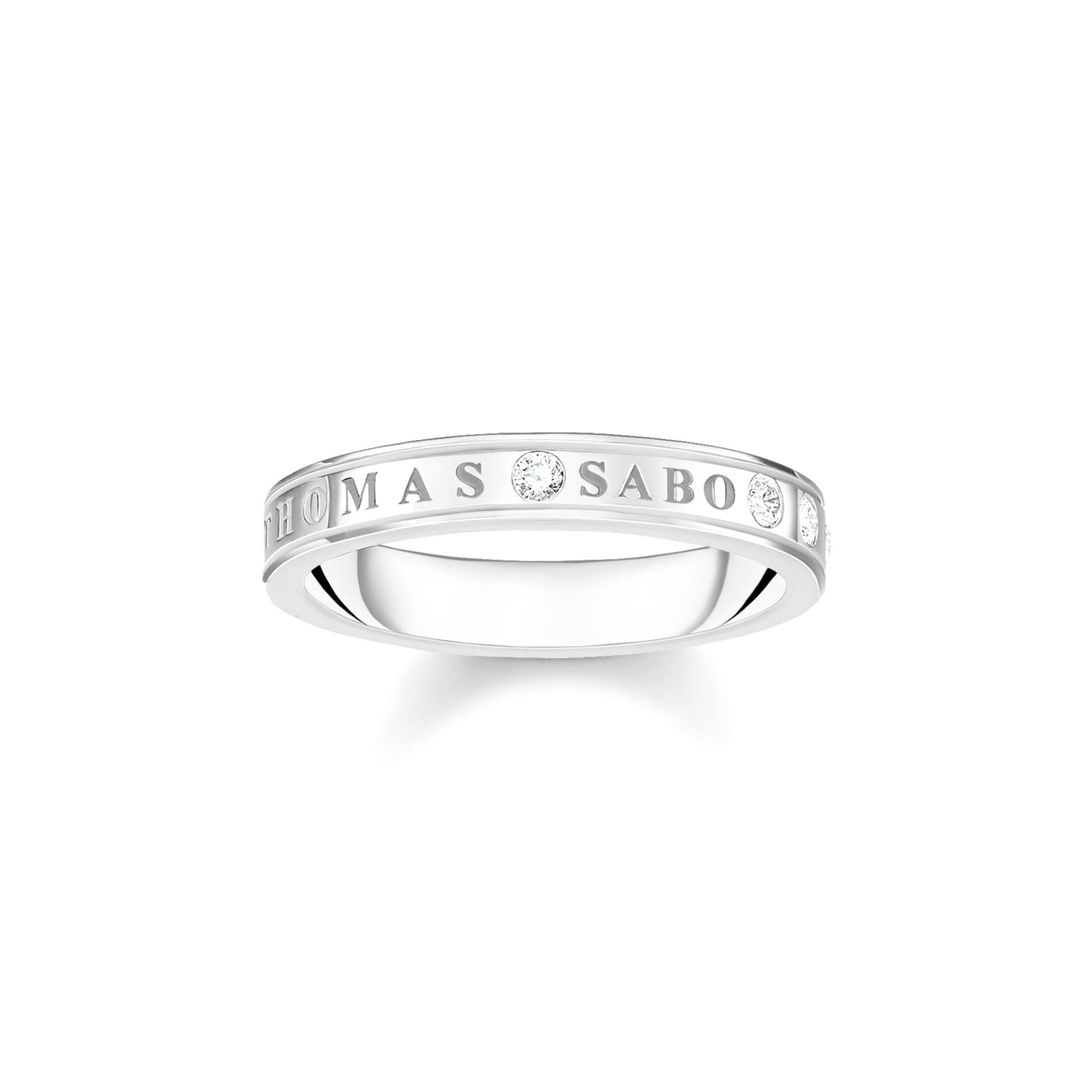 Thomas Sabo Ring mit weißen Steinen Silber weiß TR2253-051-14-58 von Thomas Sabo