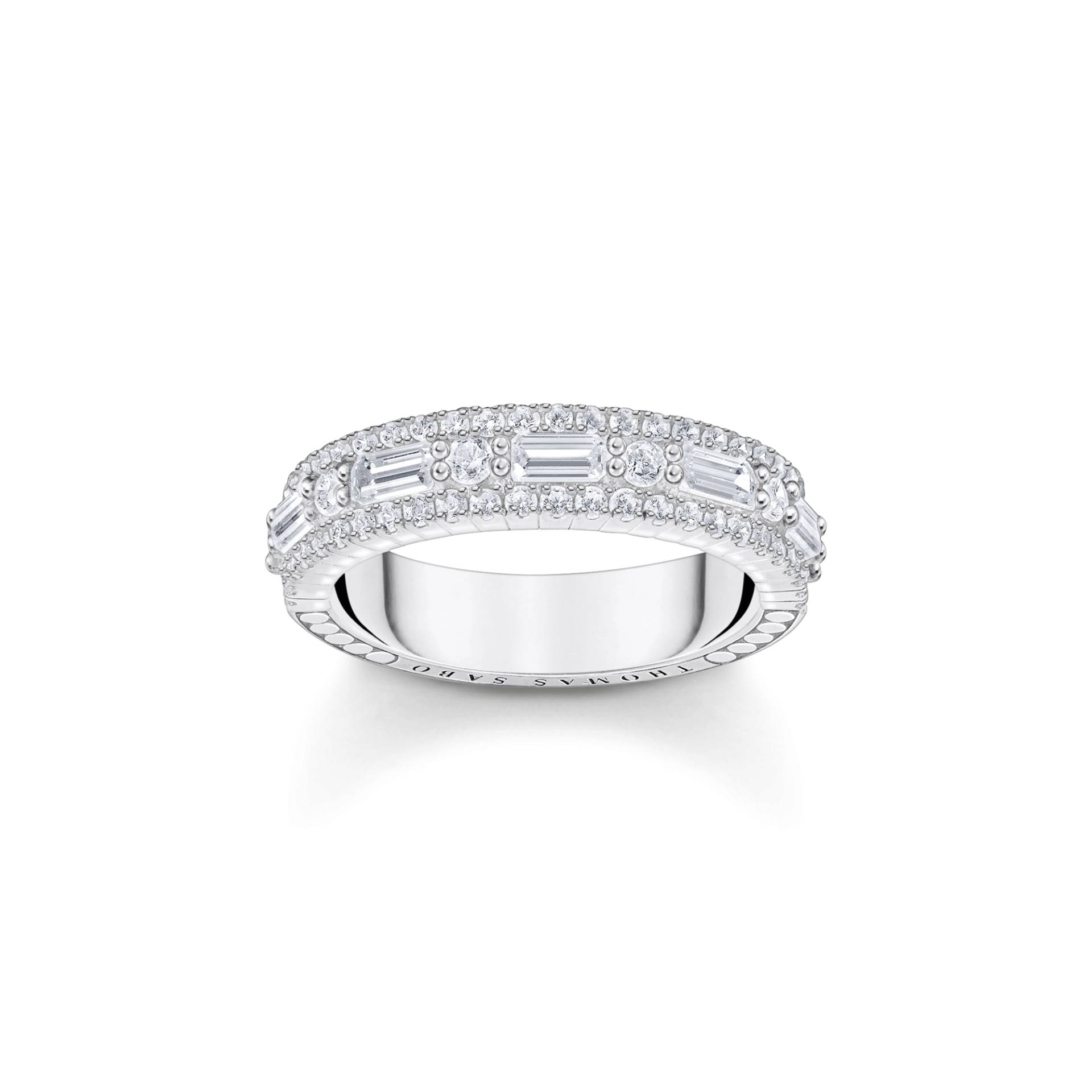 Thomas Sabo Ring mit weißen Steinen Silber weiß TR2466-051-14-54 von Thomas Sabo