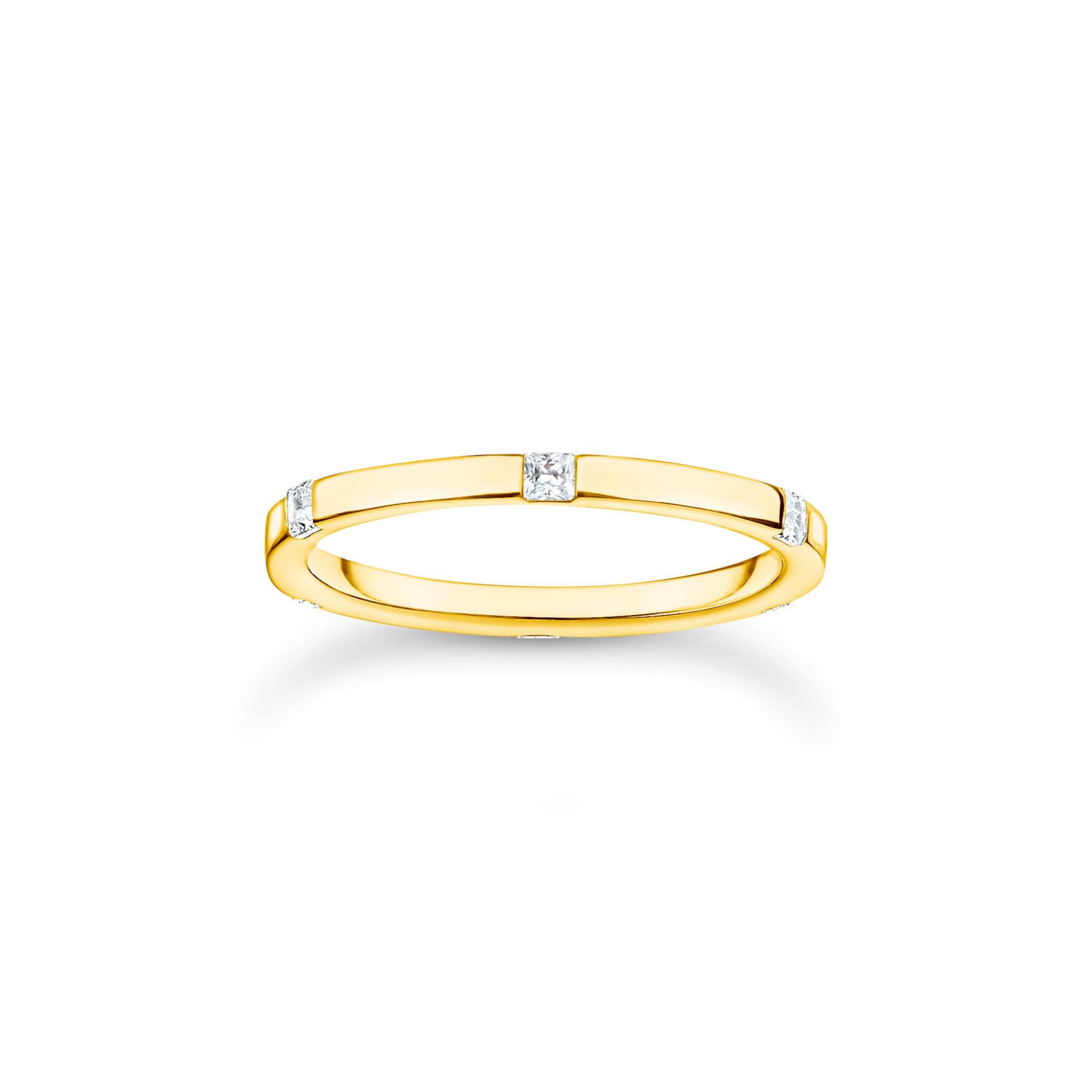 Thomas Sabo Ring mit weißen Steinen gold weiß TR2396-414-14-48 von Thomas Sabo