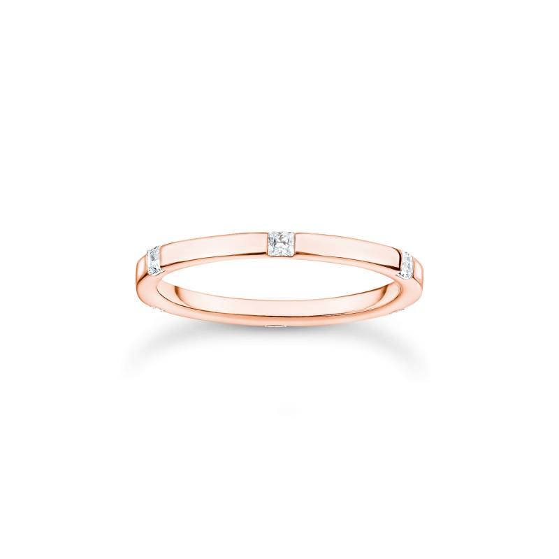 Thomas Sabo Ring mit weißen Steinen roségold weiß TR2396-416-14-50 von Thomas Sabo