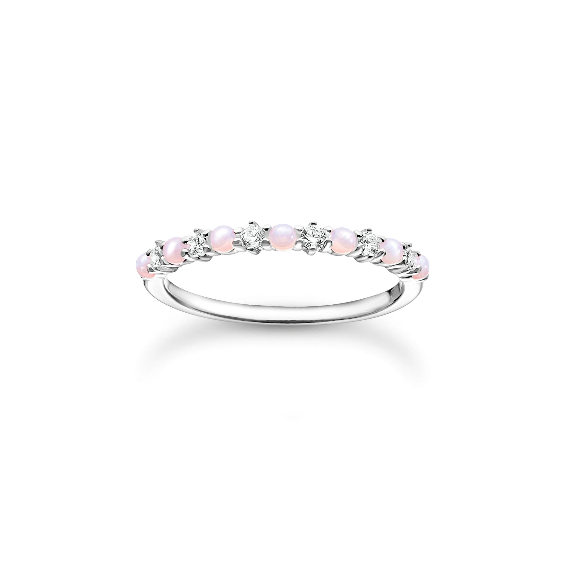 Thomas Sabo Ring rosa und weiße Steine mehrfarbig TR2343-166-7-50 von Thomas Sabo