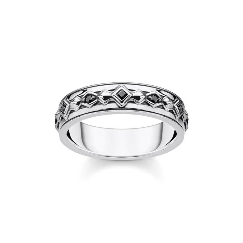 Thomas Sabo Ring schwarze Steine silber schwarz TR2306-643-11-52 von Thomas Sabo