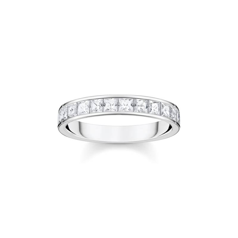 Thomas Sabo Ring mit weißen Steinen Pavé Silber weiß TR2358-051-14-56 von Thomas Sabo