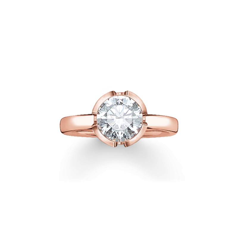 Thomas Sabo Solitärring Signature Line weiß klein weiß TR2034-416-14-56 von Thomas Sabo
