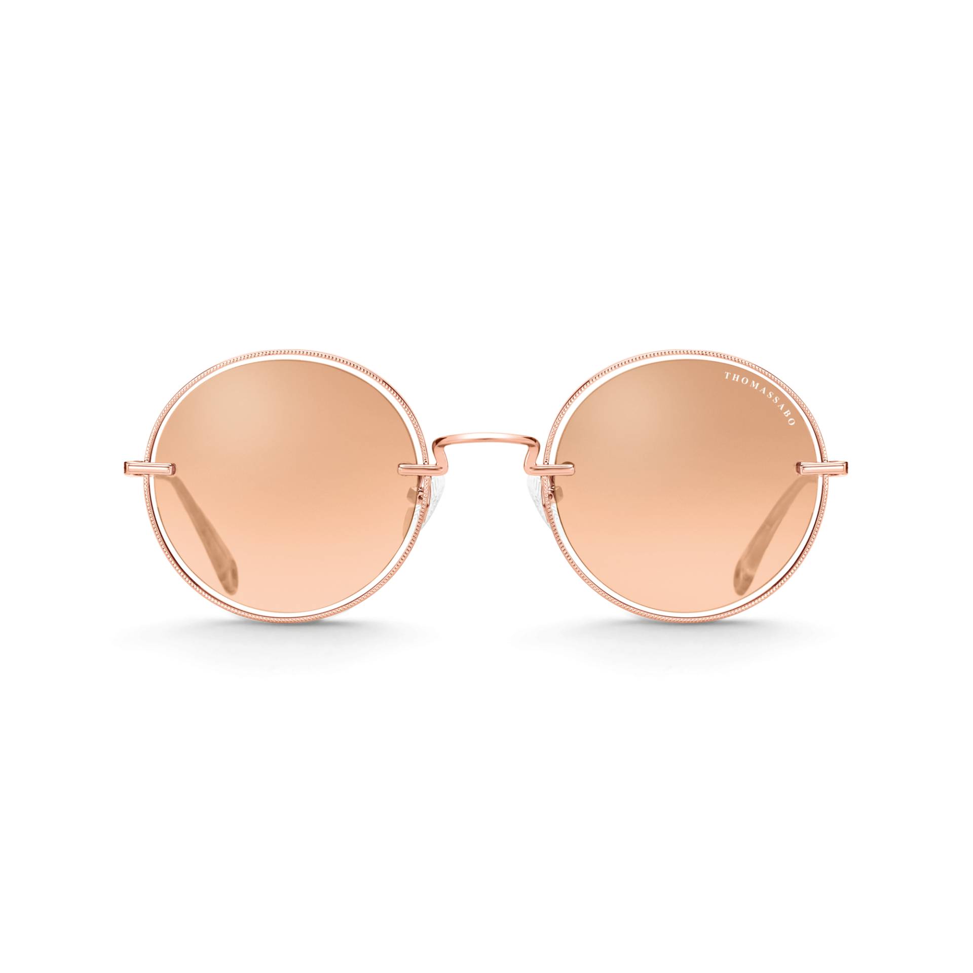 Thomas Sabo Sonnenbrille Romy Rund Verspiegelt roségoldfarben E0012-236-244-A von Thomas Sabo