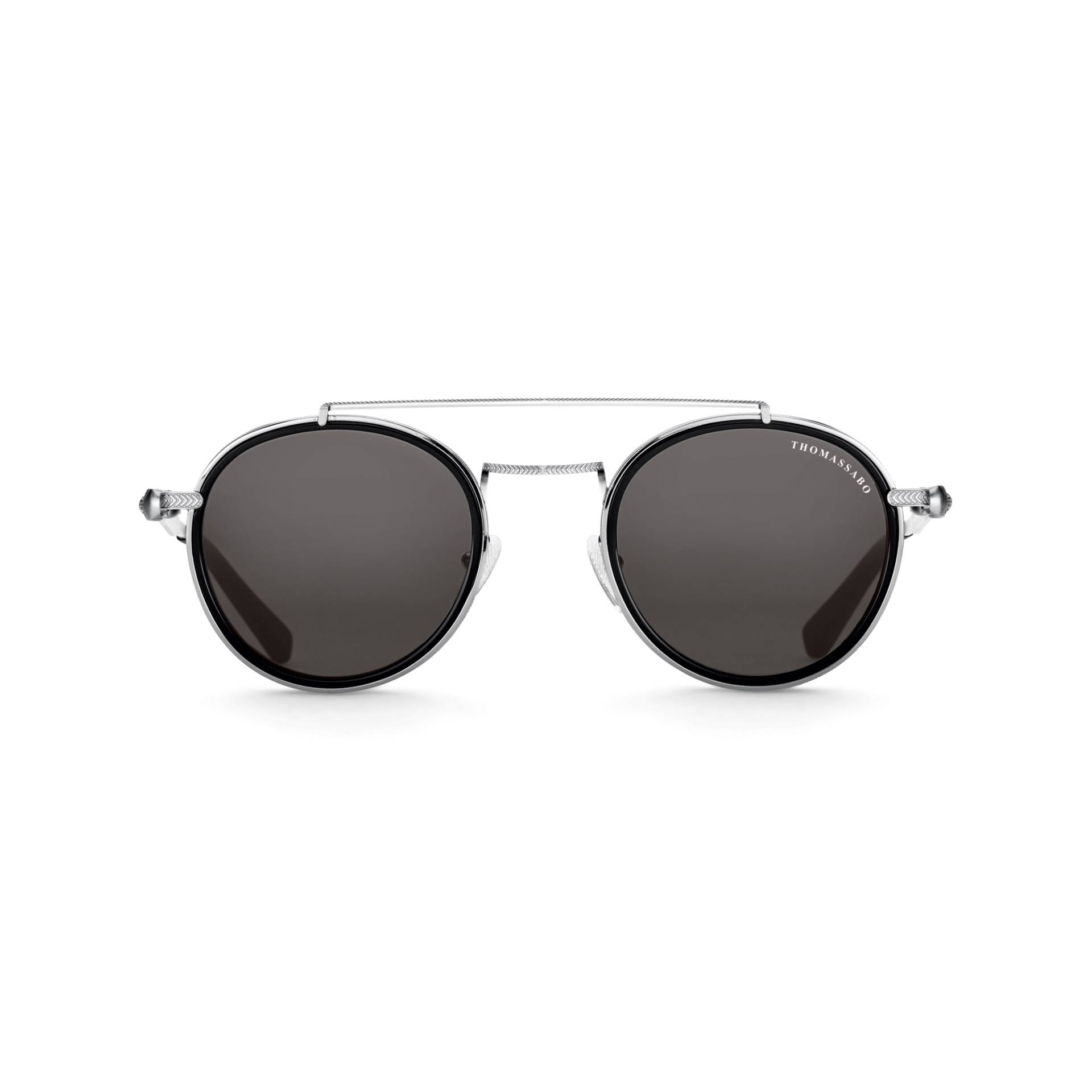 Thomas Sabo Sonnenbrille Johnny Panto Totenkopf schwarz E0005-044-106-A von Thomas Sabo