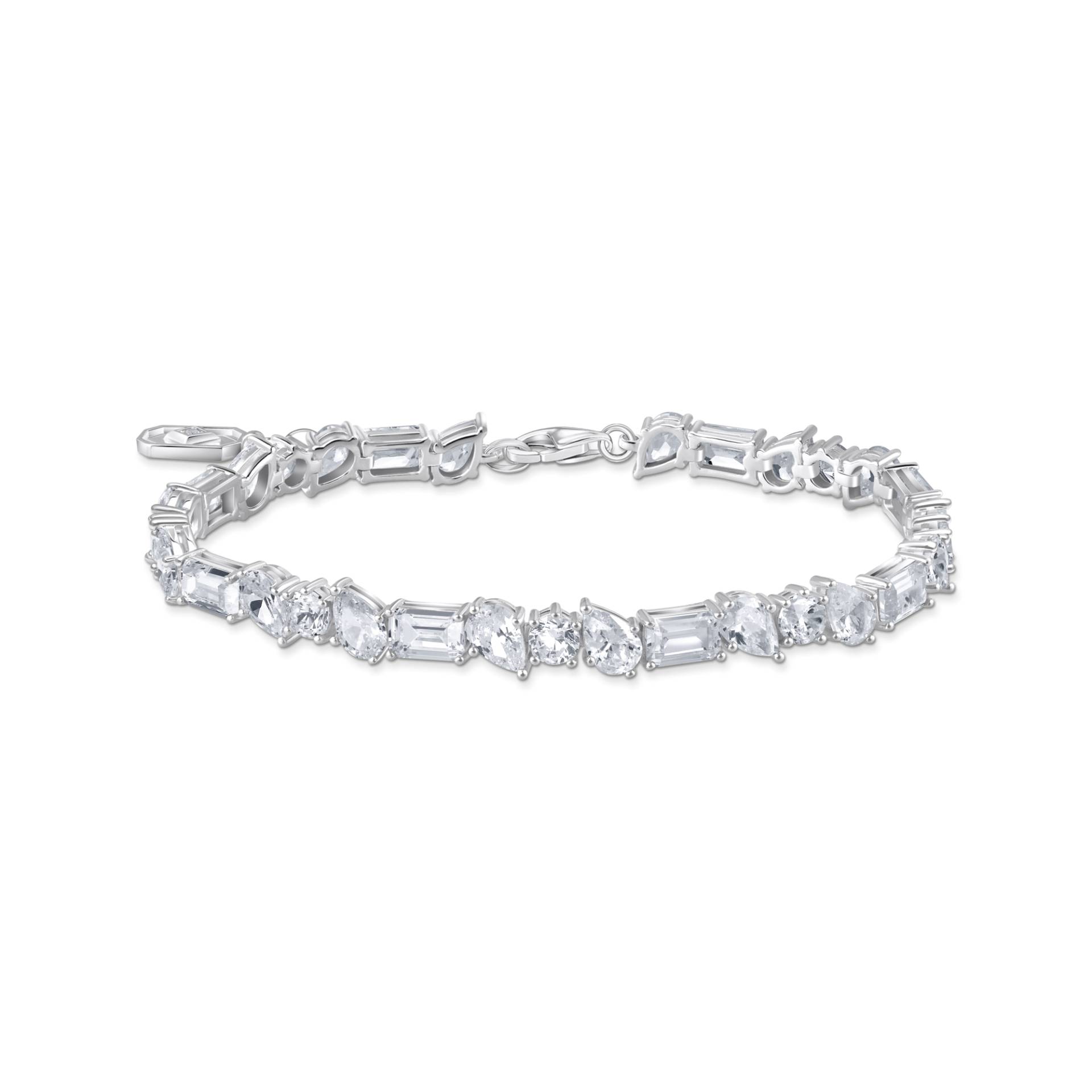 Thomas Sabo Tennisarmband mit 31 weißen Steinen Silber weiß A2144-051-14-L19V von Thomas Sabo