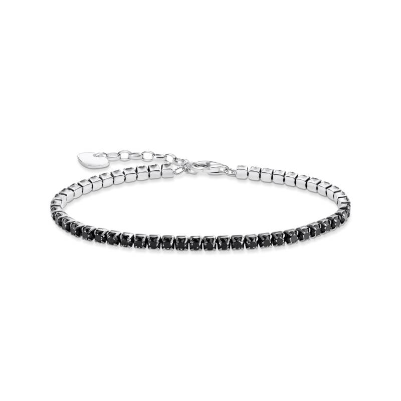 Thomas Sabo Tennisarmband mit schwarzen Steinen Silber schwarz A2167-643-11-L19V von Thomas Sabo