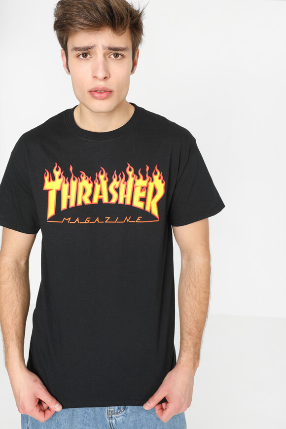 Thrasher T-Shirt | Schwarz | Herren  | L von Thrasher