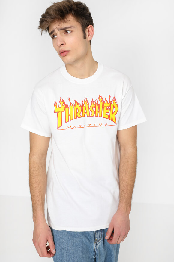Thrasher T-Shirt | Weiss | Herren  | M von Thrasher