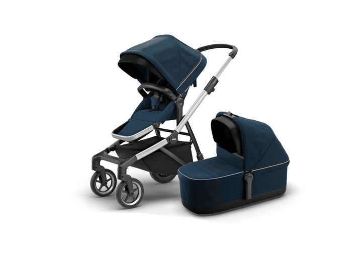 Thule Kinderwagen Sleek inkl. Bassinet Kinderwagen blau von Thule